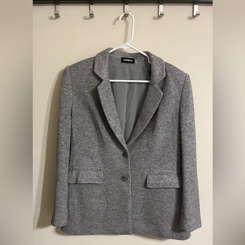 Express Gray Blazer L